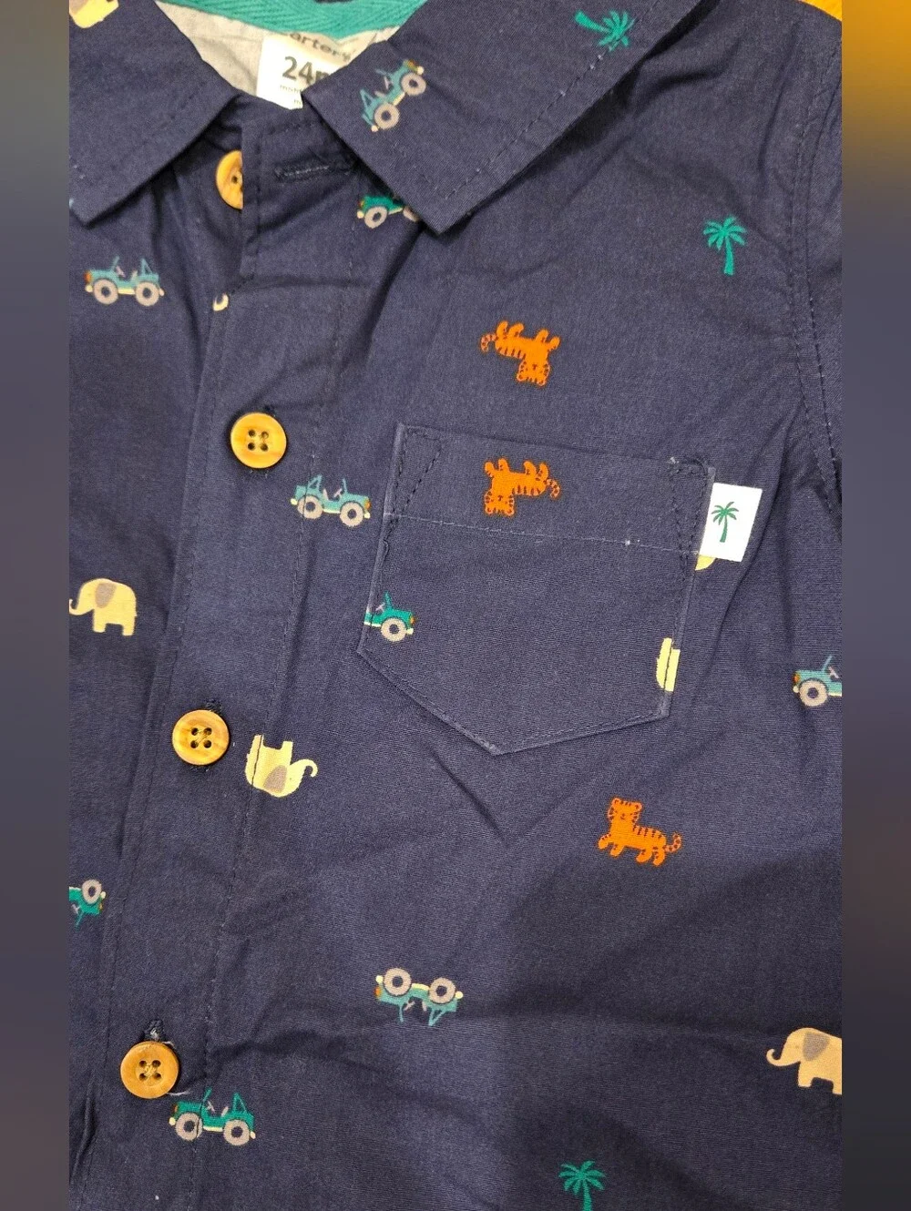 Carter's Baby Toddler Safari Shorts Romper